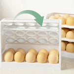 Egg Holder Stackable Clear Lid 30-Egg Capacity
