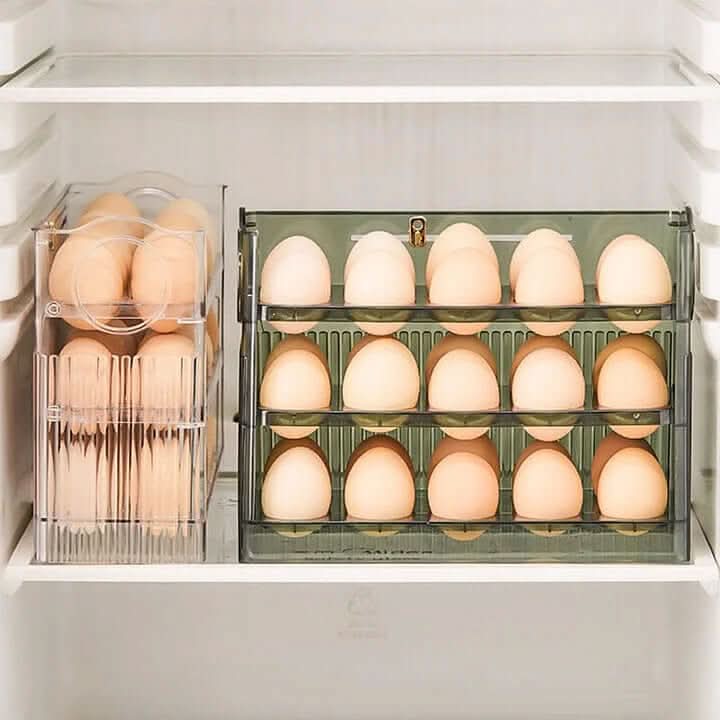 Egg Organizer Self-Rolling Gravity-Fed Refrigerator Storage