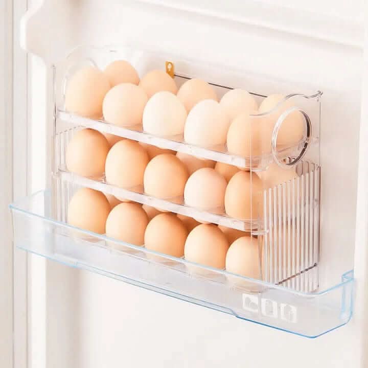Egg Organizer Self-Rolling Gravity-Fed Refrigerator Storage