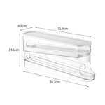 Egg Organizer Two-Tier Automatic Rolling Refrigerator Storage
