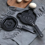 Egg Pan Stainless Steel Non-Stick Wooden Handle