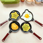 Egg Pan Stainless Steel Non-Stick Wooden Handle