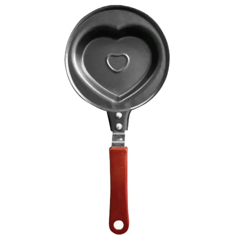 Egg Pan Stainless Steel Non-Stick Wooden Handle