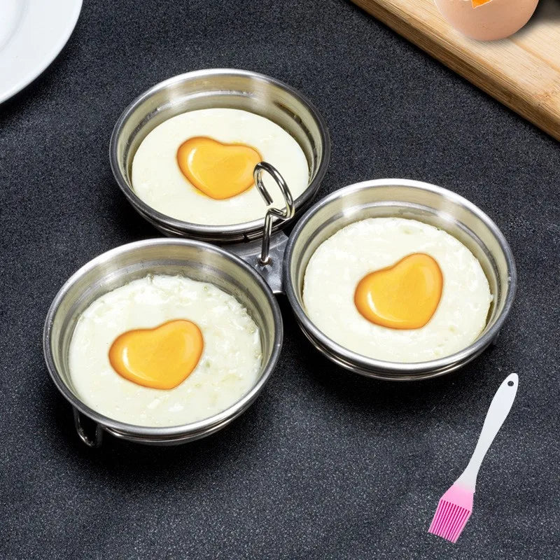 Egg Ring Heart-Shaped Non-Stick Surface BPA-Free Handle
