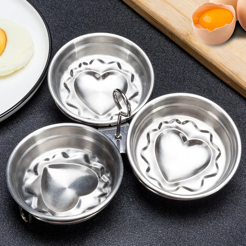Egg Ring Heart-Shaped Non-Stick Surface BPA-Free Handle