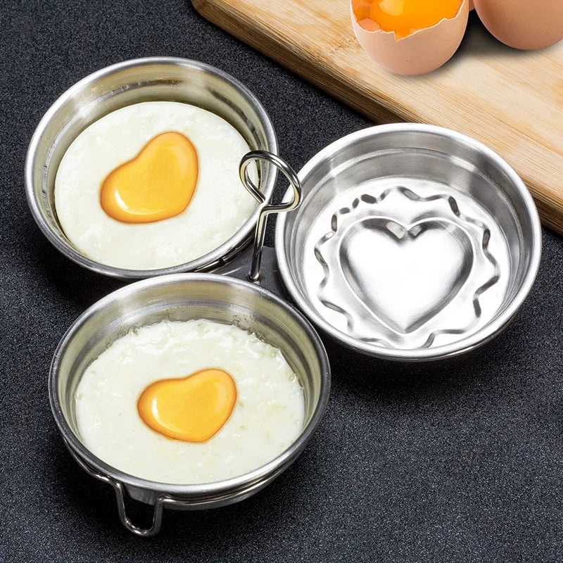 Egg Ring Heart-Shaped Non-Stick Surface BPA-Free Handle