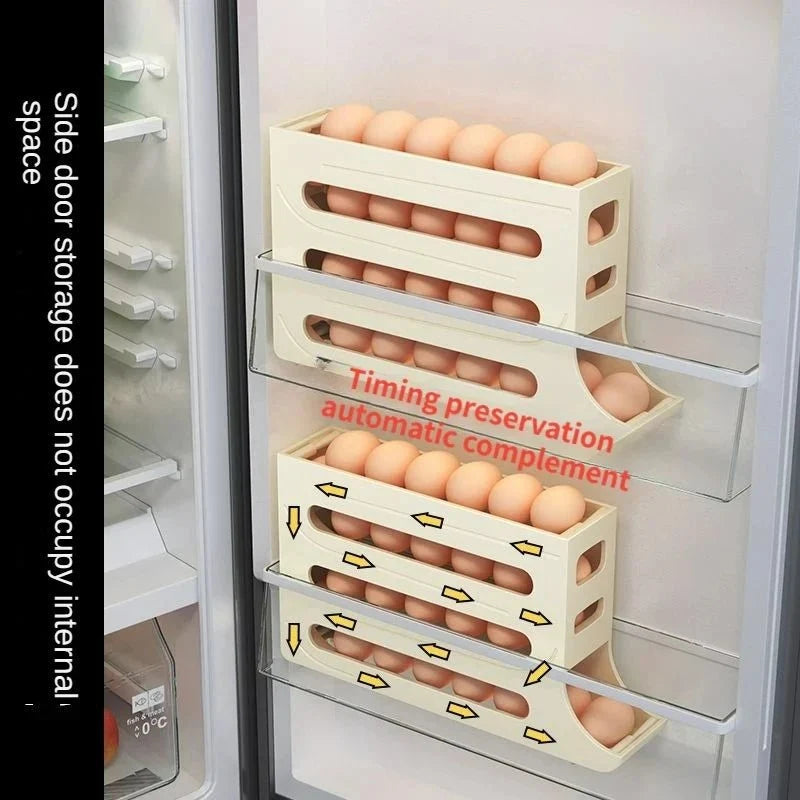 Egg Storage Box Rolling Design 30-Egg Capacity