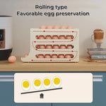 Egg Storage Box Rolling Design 30-Egg Capacity