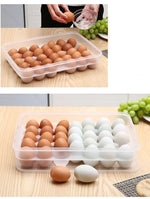 Egg Storage Box Stackable Pull-Out Drawer 34-Egg Capacity BPA-Free