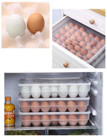 Egg Storage Box Stackable Pull-Out Drawer 34-Egg Capacity BPA-Free