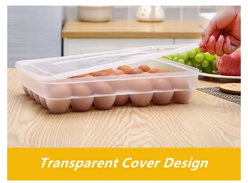 Egg Storage Box Stackable Pull-Out Drawer 34-Egg Capacity BPA-Free