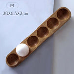 Egg Storage Box Wooden Countertop Organizer