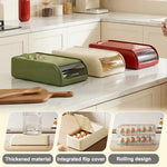 Egg Storage Organizer Stackable Automatic-Rolling Space-Saving