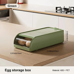 Egg Storage Organizer Stackable Automatic-Rolling Space-Saving