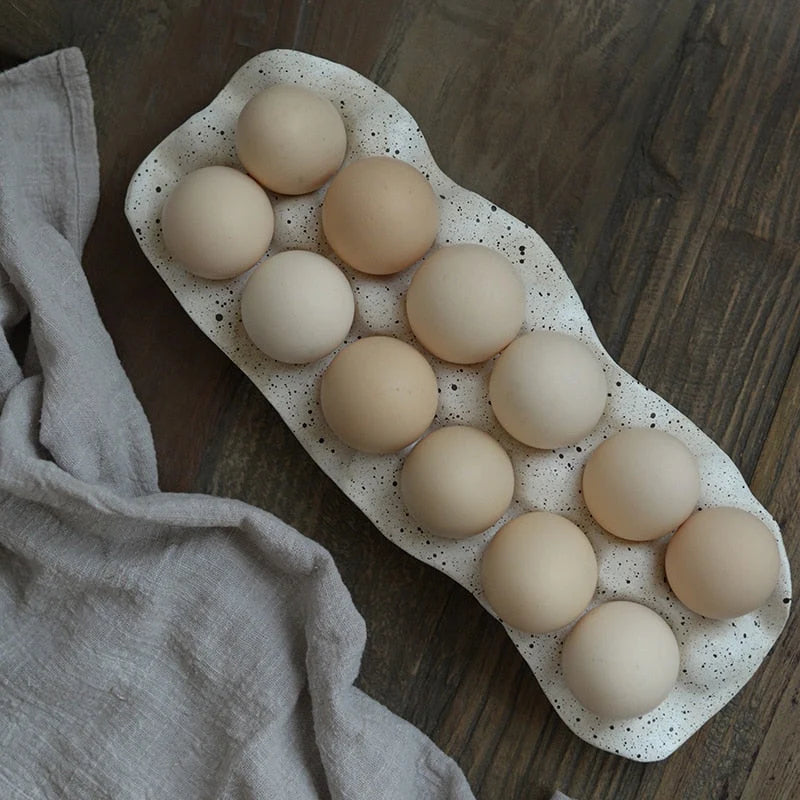Egg Storage Tray Resin Divided 6 Or 12 Grid