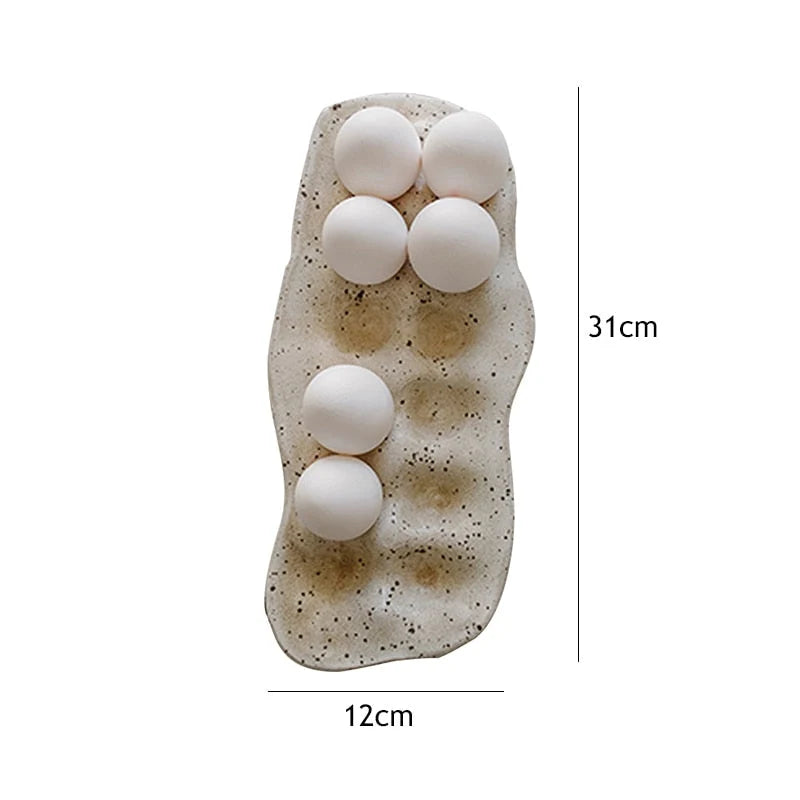 Egg Storage Tray Resin Divided 6 Or 12 Grid