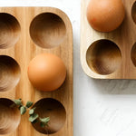 Egg Tray Sustainable Wood Holds 12 Eggs