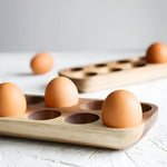 Egg Tray Sustainable Wood Holds 12 Eggs