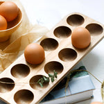 Egg Tray Sustainable Wood Holds 12 Eggs