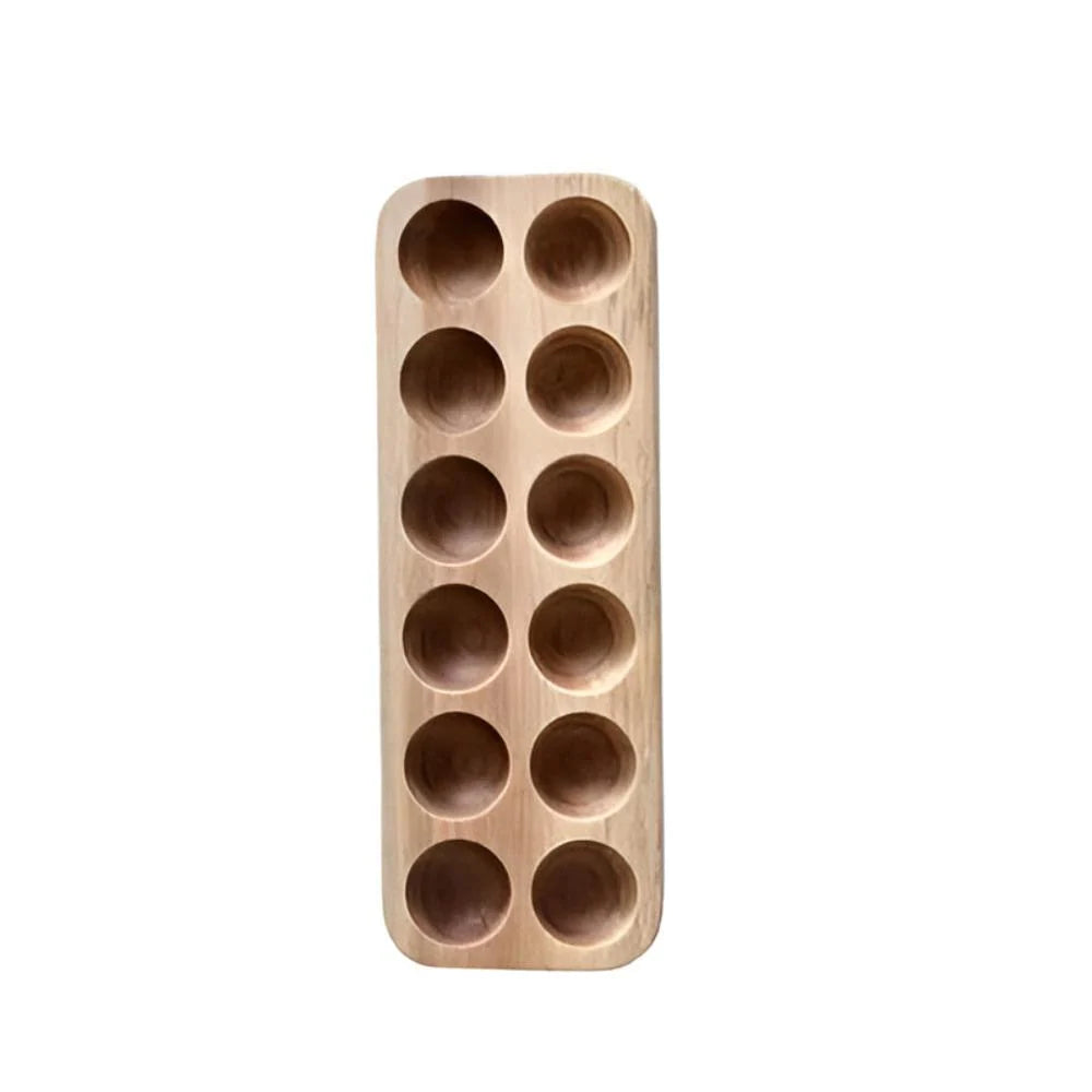Egg Tray Sustainable Wood Holds 12 Eggs