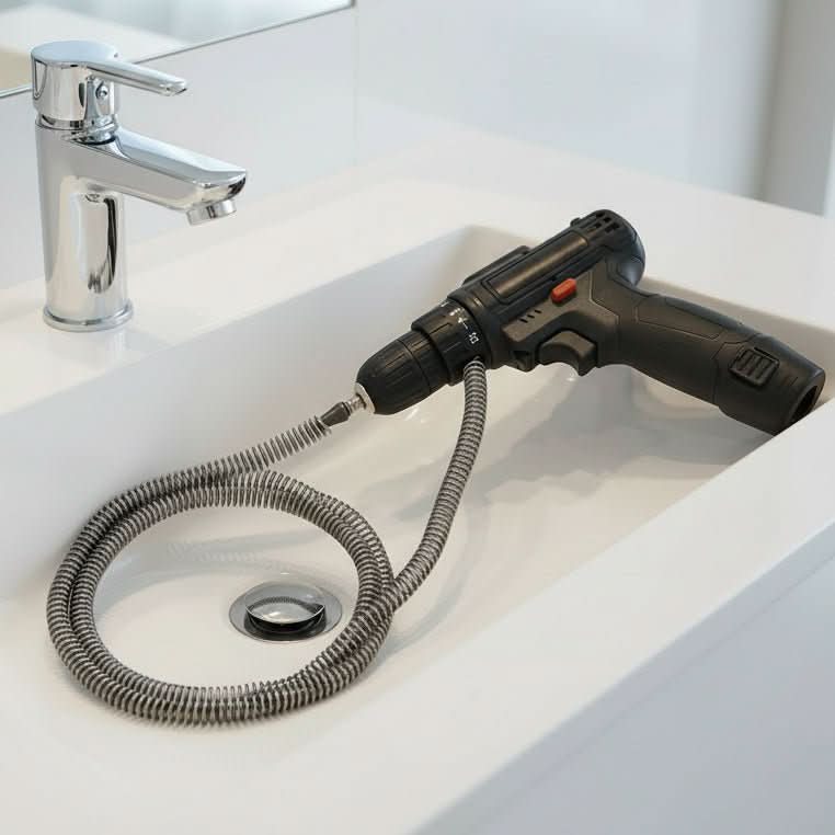 Electric Drain Cleaner Motor-Powered With 4.9-Ft Flexible Cable