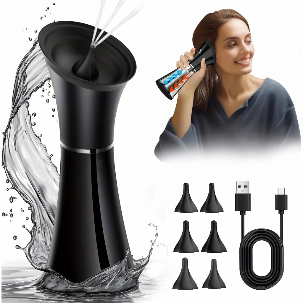 Electric Ear Cleaner USB Rechargeable 6 Silicone Tips
