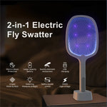 Electric Fly Swatter 3000V Dual-Mode USB Rechargeable