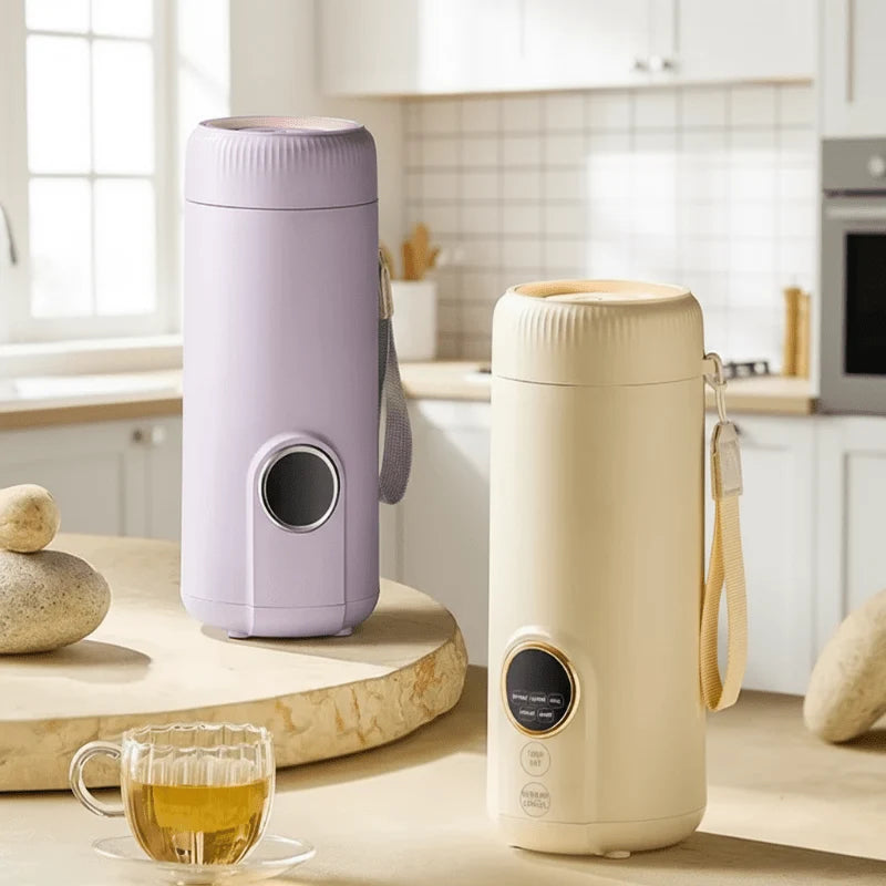 Electric Kettle Compact Travel Adjustable Temperature 18.6 Fl Oz