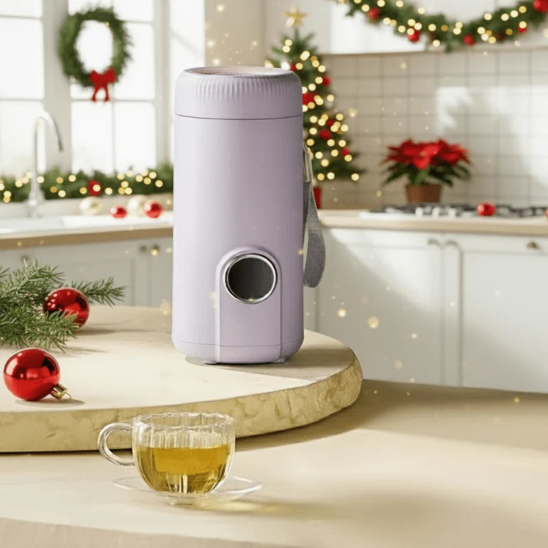 Electric Kettle Compact Travel Adjustable Temperature 18.6 Fl Oz