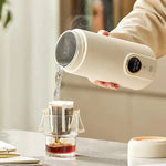 Electric Kettle Compact Travel Adjustable Temperature 18.6 Fl Oz