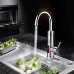 Electric Kitchen Faucet Instant Hot & Cold Stainless Steel