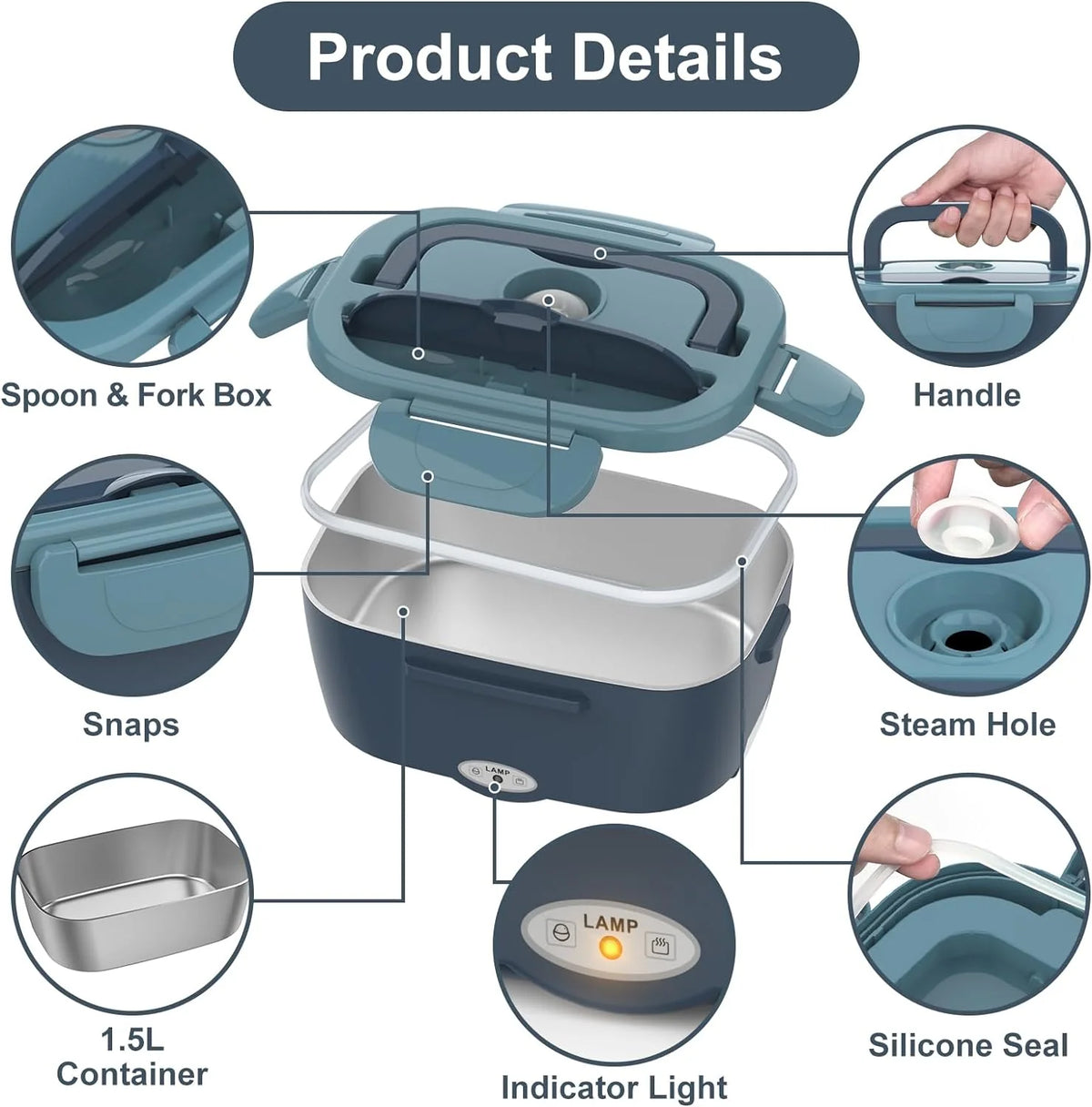 Electric Lunch Box Car & Home Food Warmer