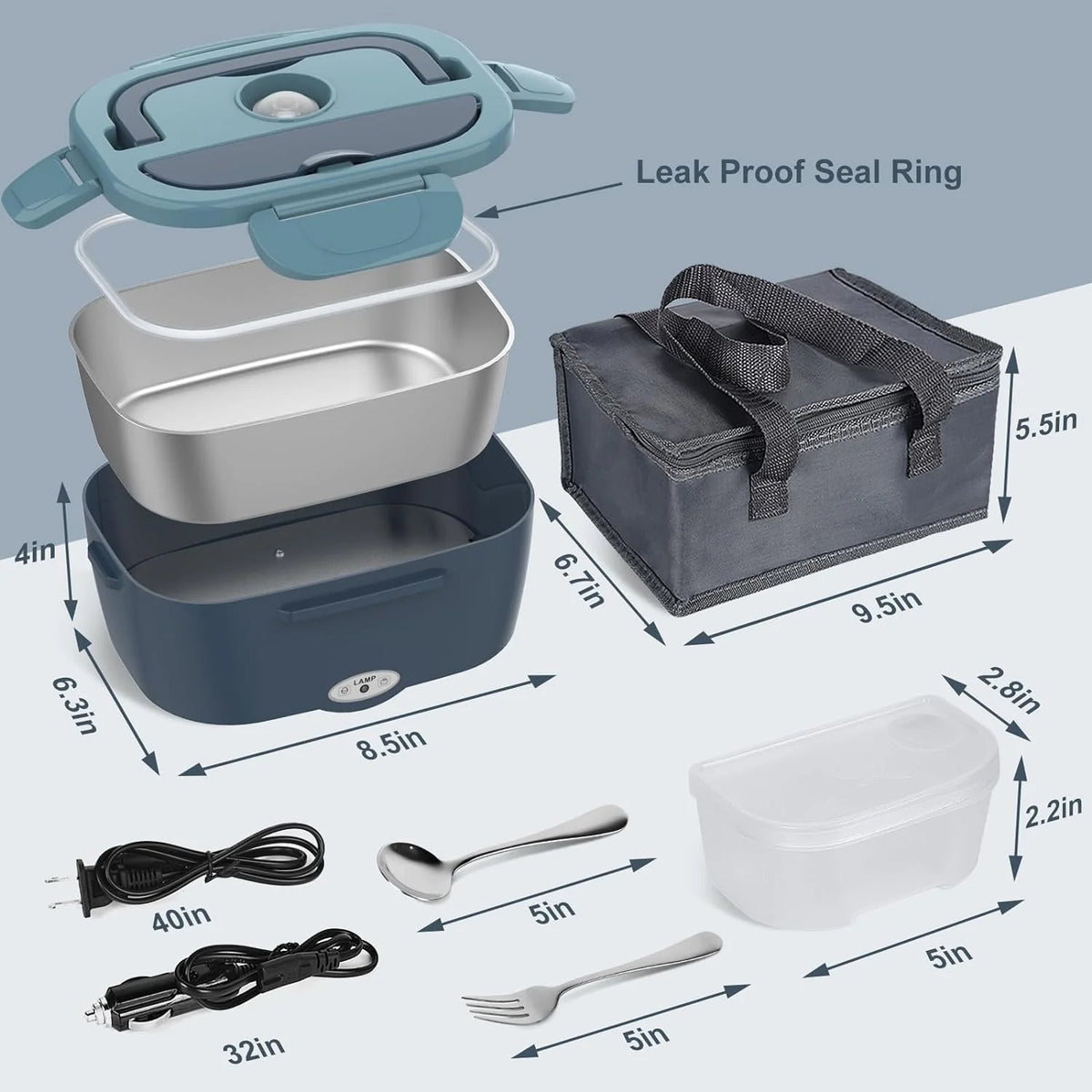 Electric Lunch Box Car & Home Food Warmer