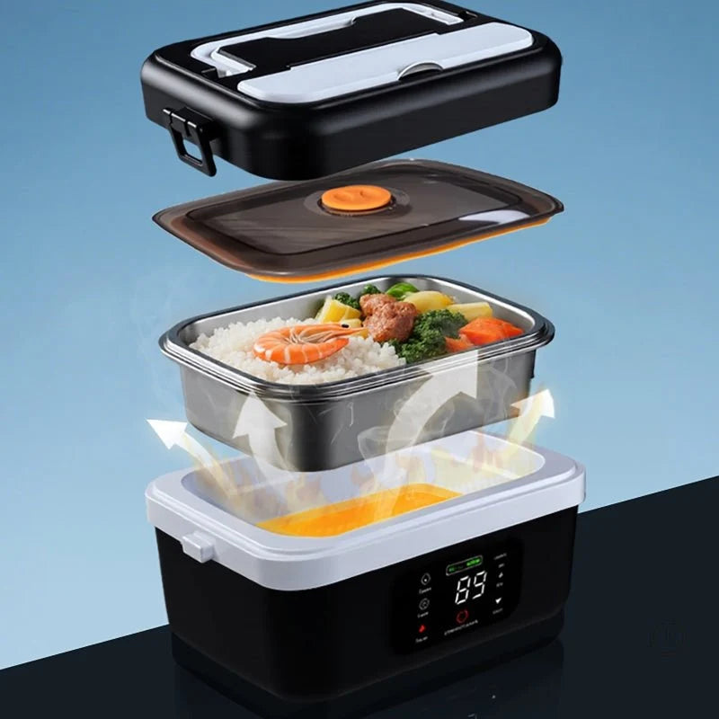 Electric Lunch Box Rechargeable 304 Stainless Steel Inner Container