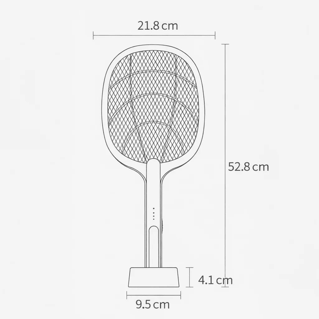 Electric Mosquito Swatter USB Rechargeable Triple Safety Mesh