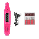 Electric Nail Care Set Adjustable Speed 6 Attachments Manicure & Pedicure