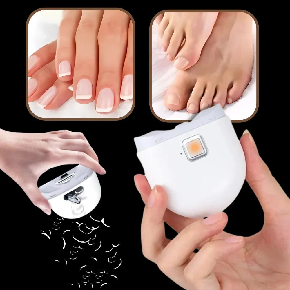Electric Nail Clipper Automatic Smoothing Built-In Light Two Speeds