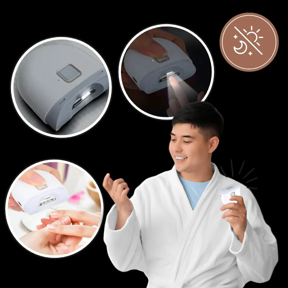 Electric Nail Clipper Automatic Smoothing Built-In Light Two Speeds