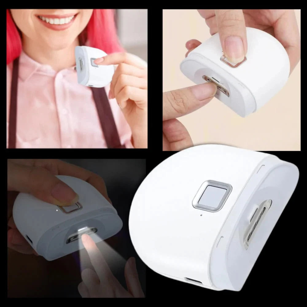 Electric Nail Clipper Automatic Smoothing Built-In Light Two Speeds