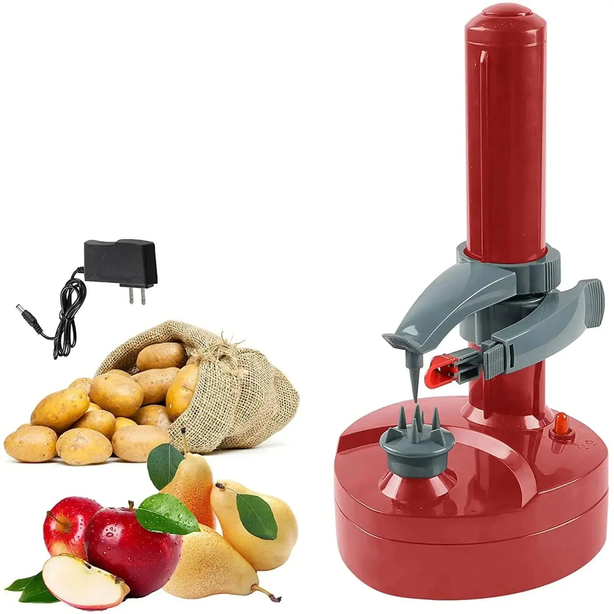 Electric Potato Peeler Automatic Shutoff Root Vegetable Prep