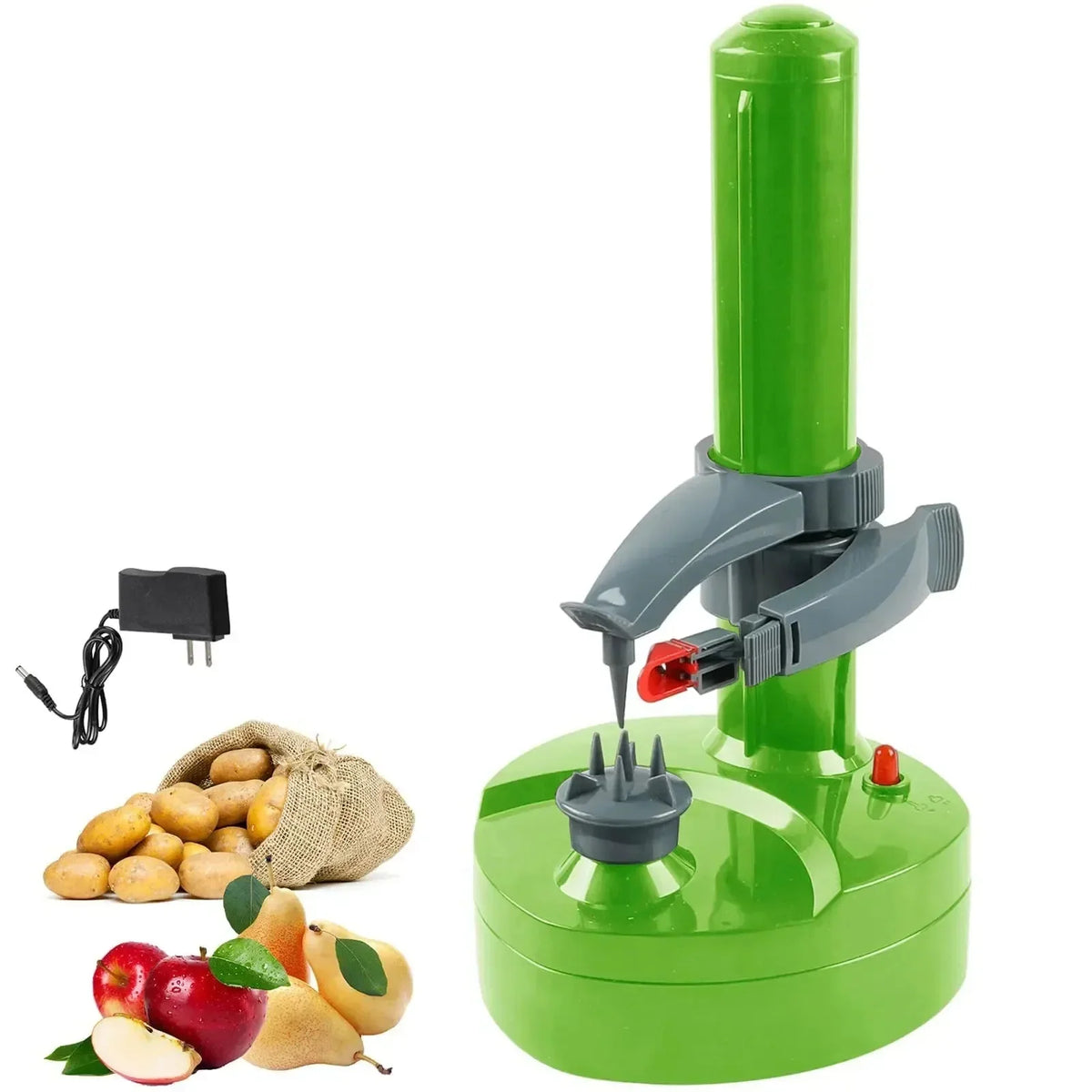 Electric Potato Peeler Automatic Shutoff Root Vegetable Prep