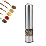 Electric Salt & Pepper Grinder Adjustable Coarseness One-Handed Operation