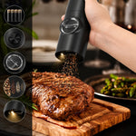 Electric Salt & Pepper Grinder Set Tilt-Activated Adjustable Grind