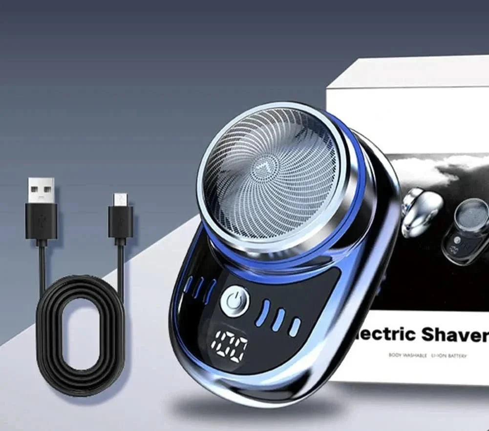 Electric Shaver Compact USB-Rechargeable Cordless Travel Design