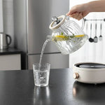 Electric Tea Maker Heat-Adjustable 1L Glass Quiet Operation