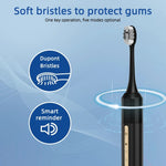 Electric Toothbrush Sonic 40,000 Vibrations USB Rechargeable Waterproof