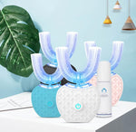 Electric Toothbrush U-Shaped Rechargeable Blue Light