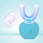 Electric Toothbrush U-Shaped Rechargeable Blue Light