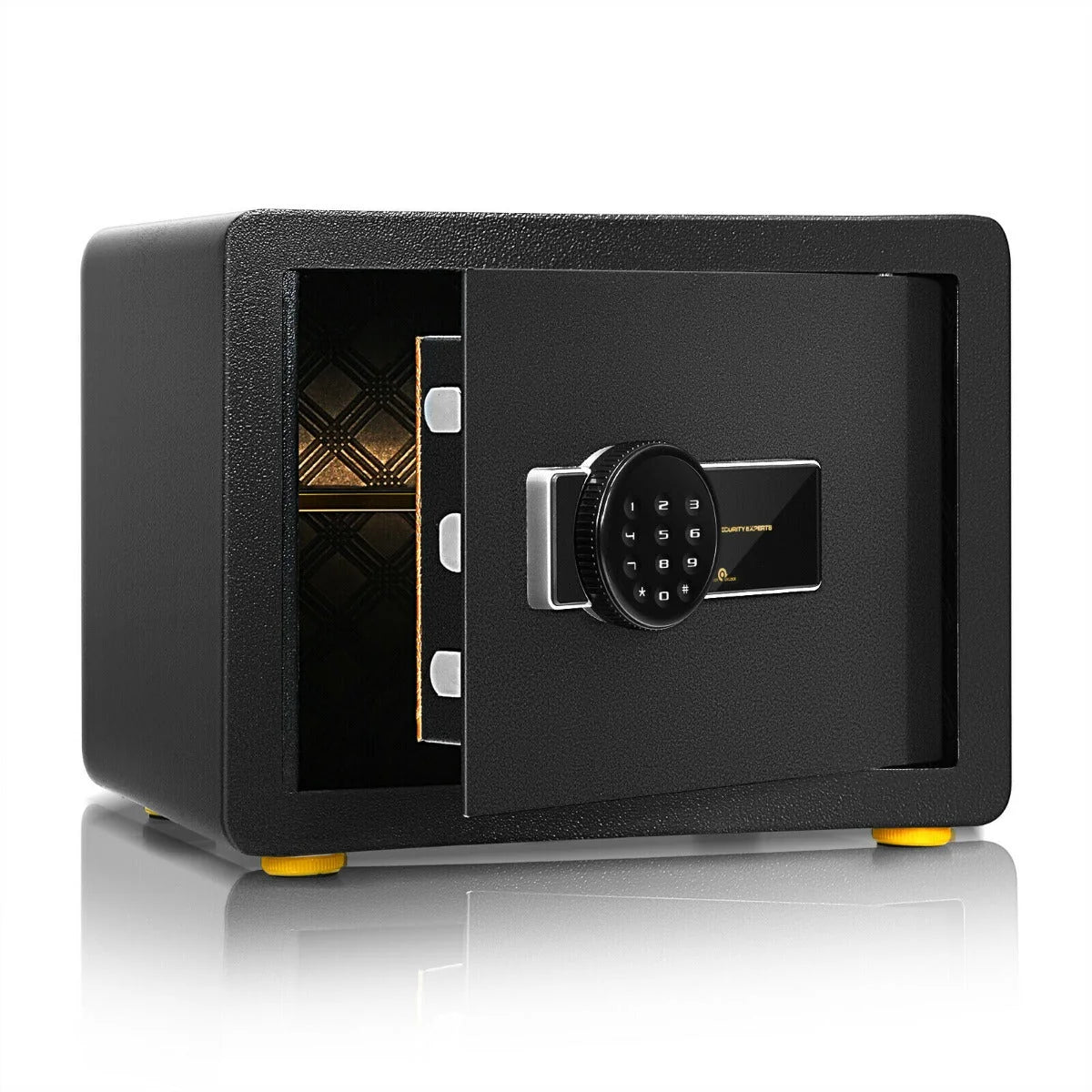 Electronic Safe Digital Keypad & Backup Keys Detachable Shelf