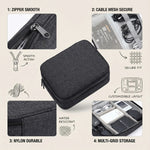Electronics Organizer 3-Layer Water-Resistant Mesh Pockets